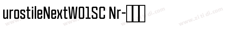 urostileNextW01SC Nr字体转换